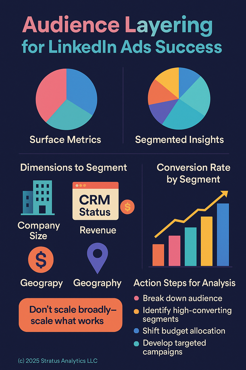 Linkedin Campaign Performance Infographic 2025